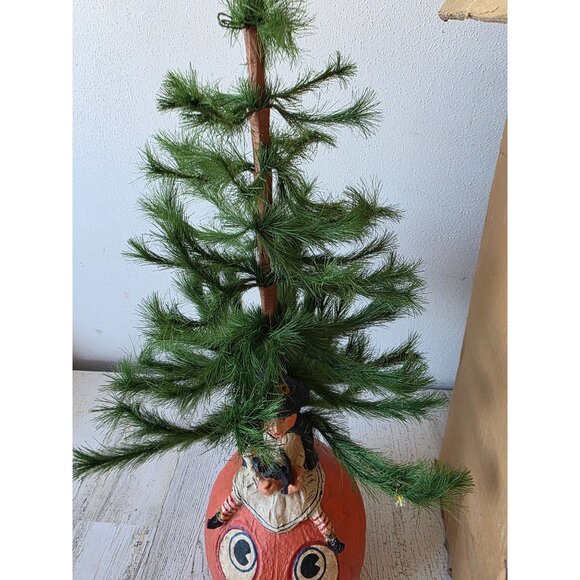 Poliwoggs Halloween witch tree David critchfield fortunato vintage table top pum - Picture 4 of 9